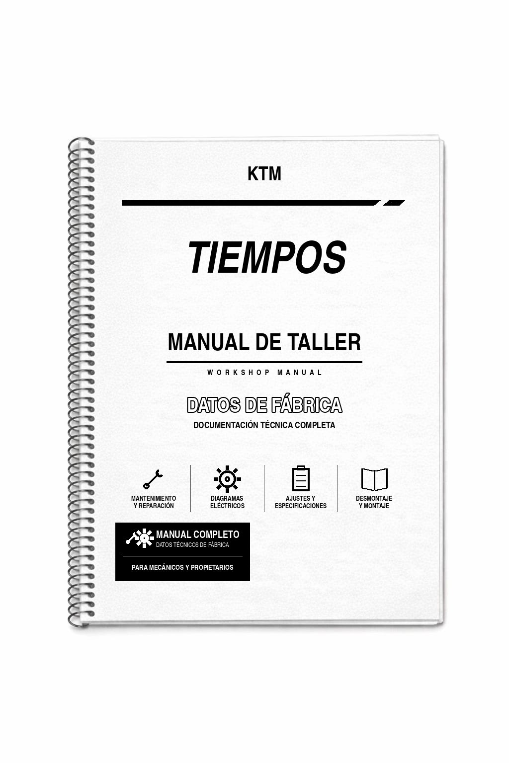 Portada de Manual de Taller KTM Tiempos