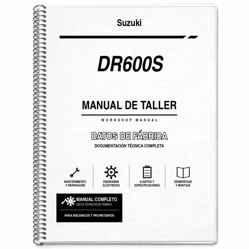 Portada de Manual de Taller Suzuki DR600S