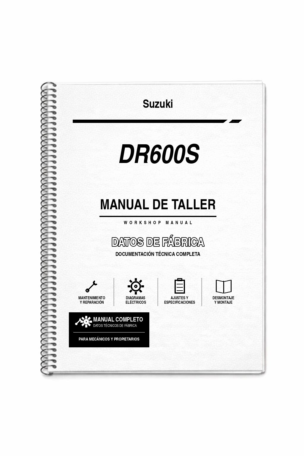 Portada de Manual de Taller Suzuki DR600S