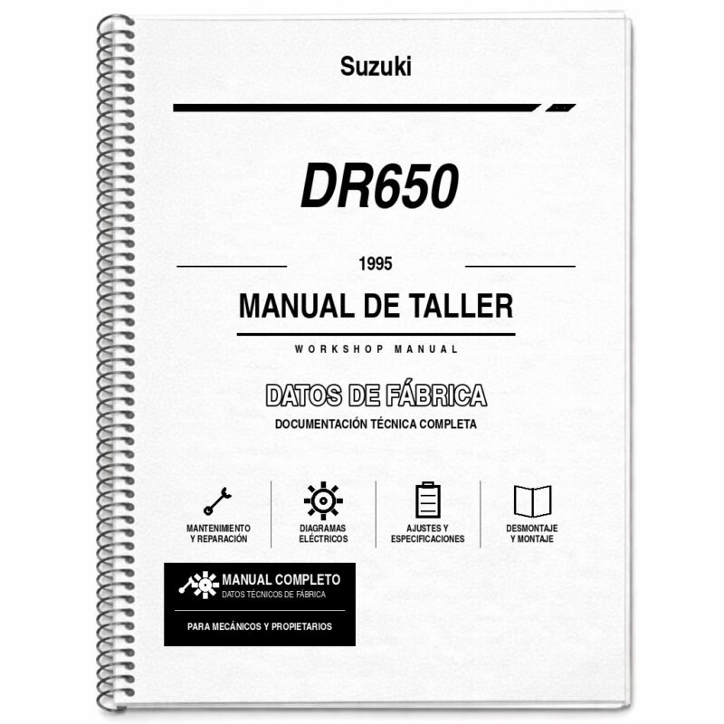Portada de Manual de Taller Suzuki DR650 (1995)