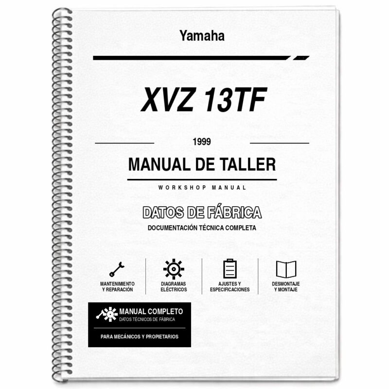 Portada de Manual de Taller Yamaha XVZ 13TF (1999)