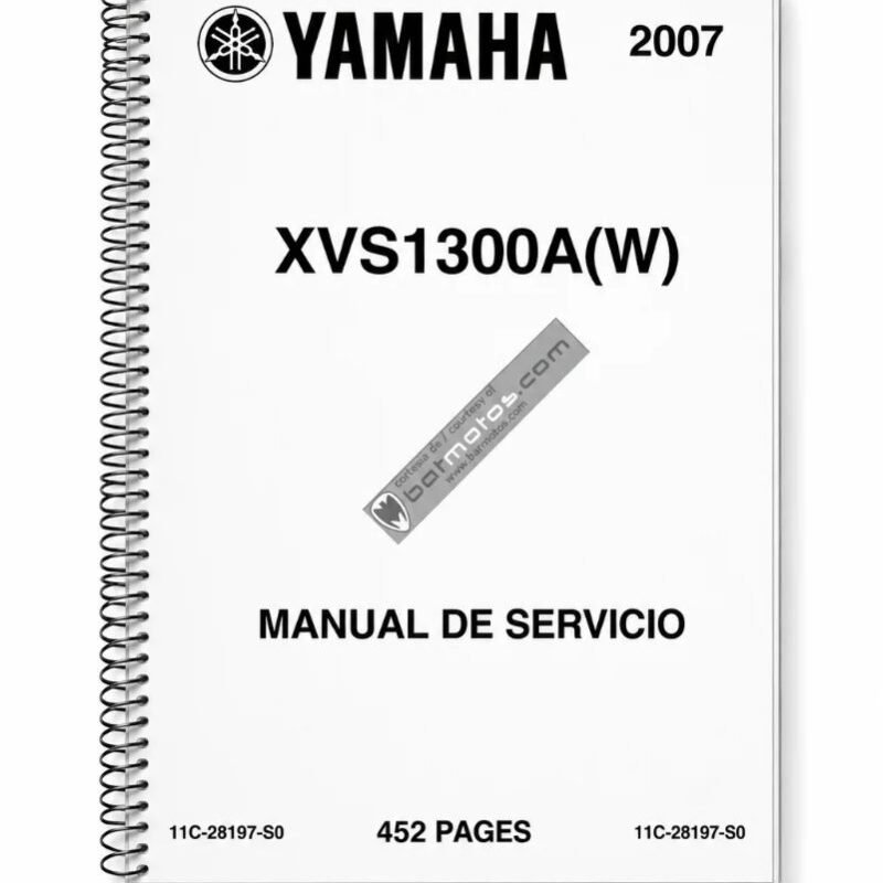 Manual de Taller Yamaha XVS1300A(W) 2007