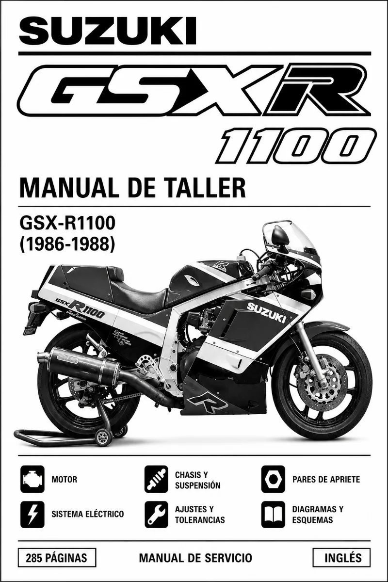 Manual de Taller Suzuki GSX-R1100 (1986-1988)