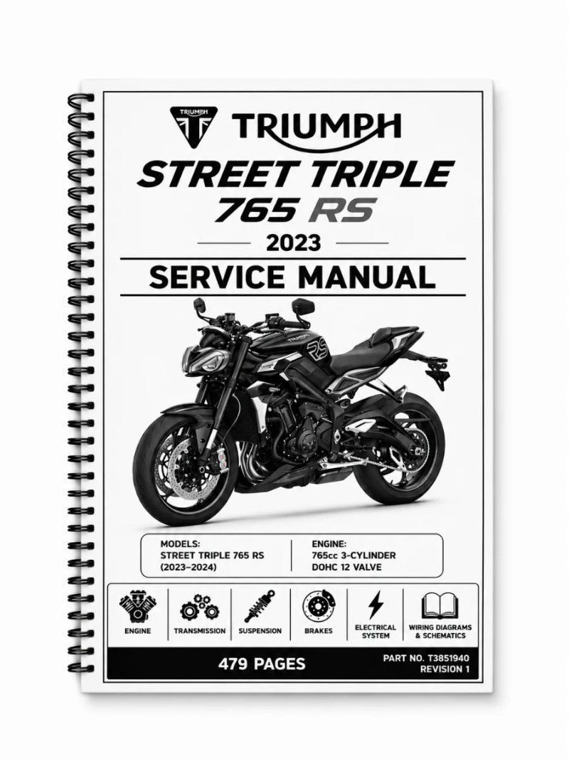 Manual de Taller Triumph Street Triple 765 RS 2023