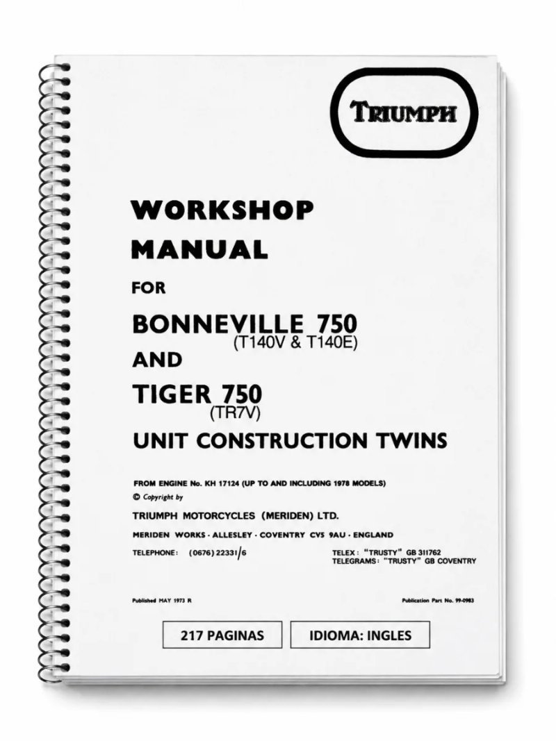 Manual de Taller Triumph Tiger 750 1973-1978