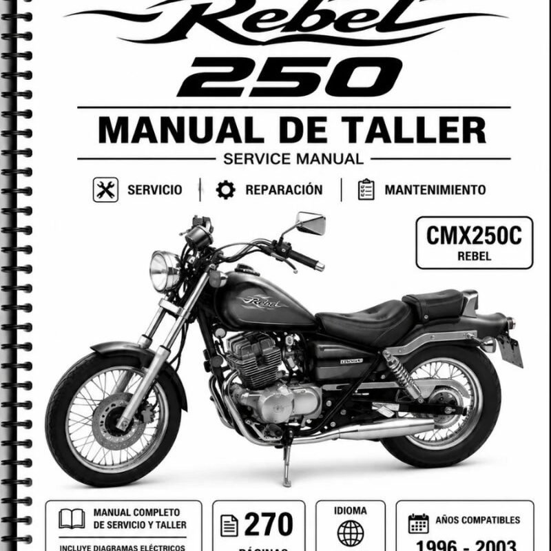 Manual Taller Honda Rebel 250 CMX250C