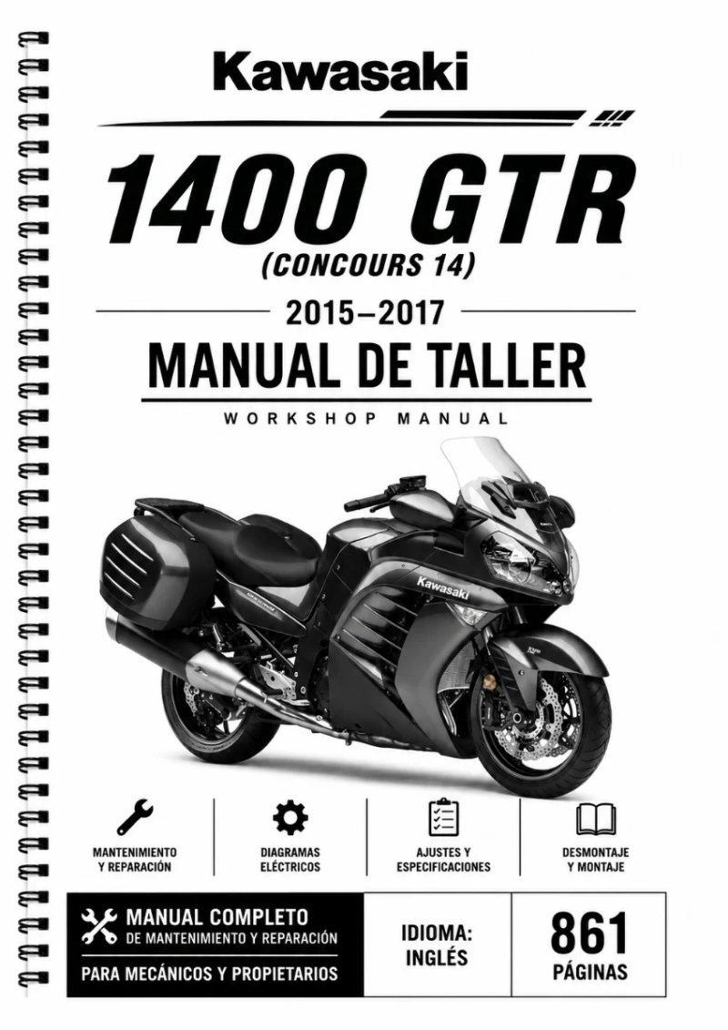 Manual de Taller Kawasaki 1400 GTR 2015-2017