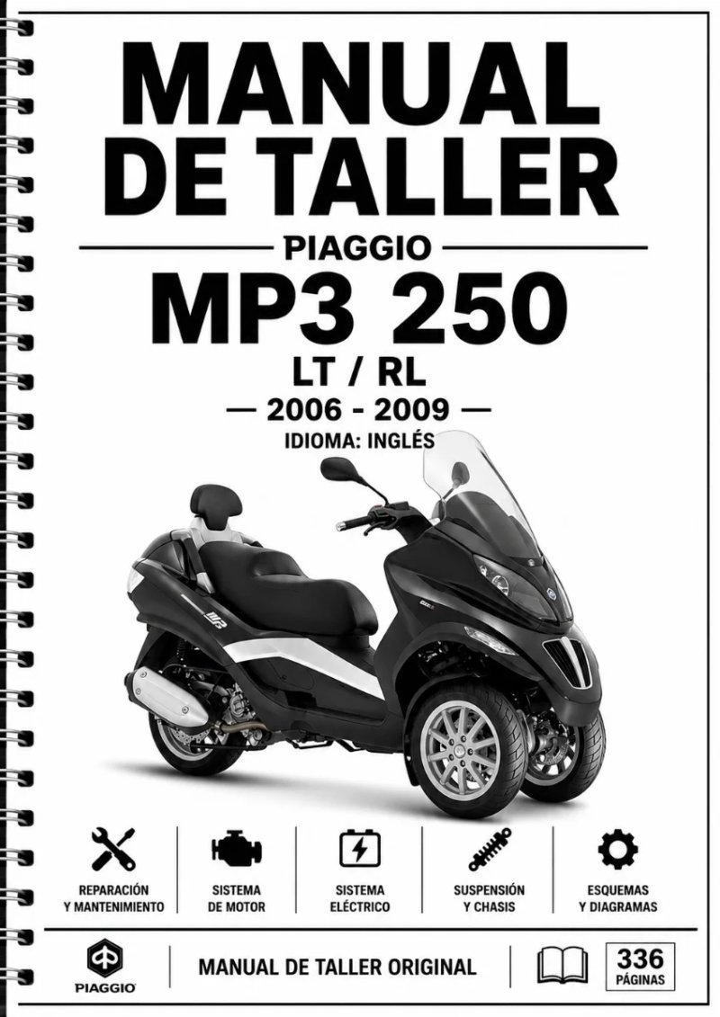 Manual de Taller Piaggio MP3 250 LT / RL (2006-2009)