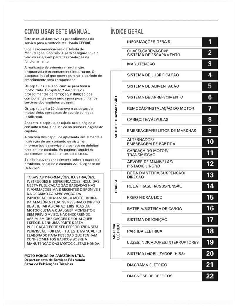 Manual de Taller Honda CB600F Hornet 2007 PC41 - Imagen 2