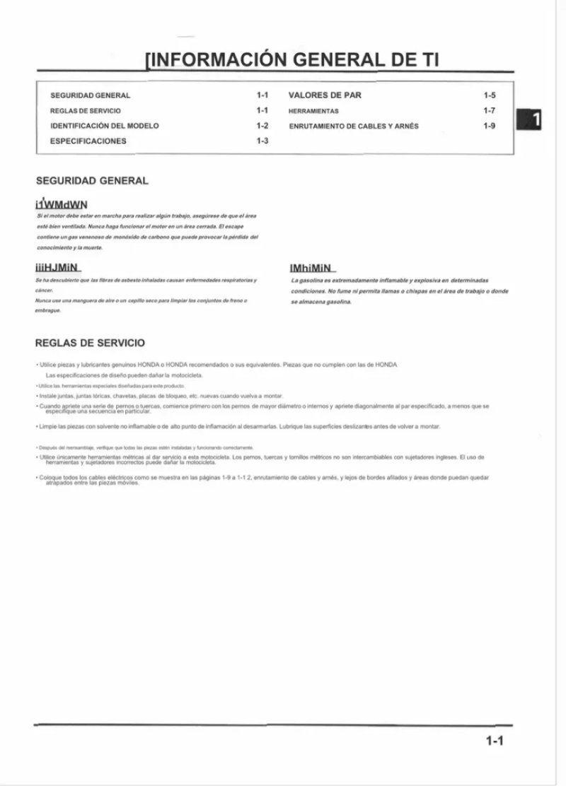 Manual de Taller Honda XR600R - 3ª edición - Imagen 2