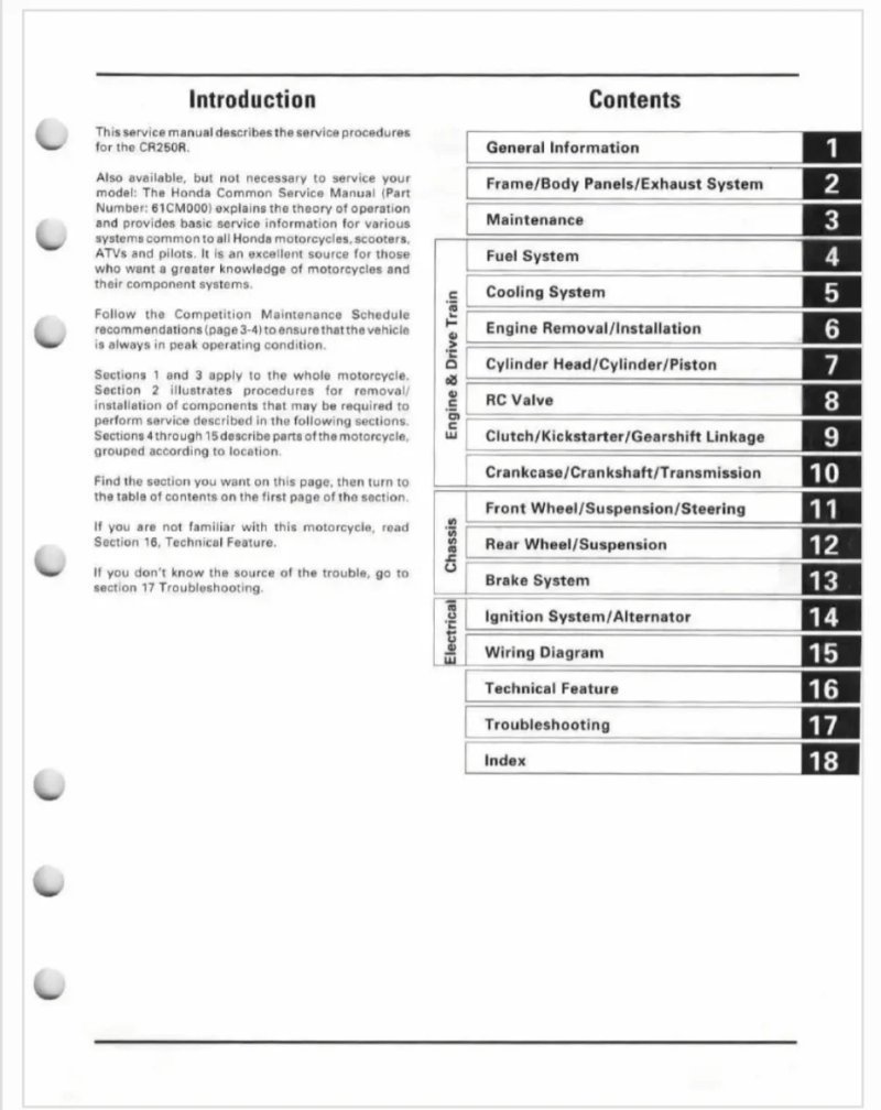 Manual de Taller Honda CR250R 92-96 - Imagen 2