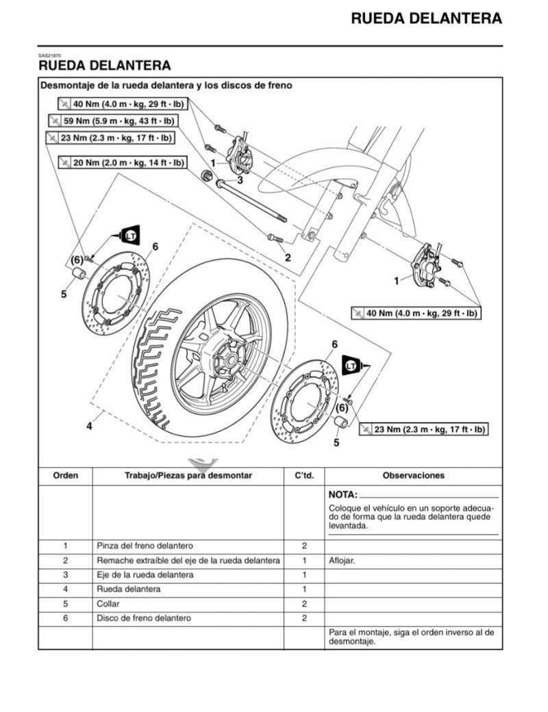 Manual de Taller Yamaha XVS1300A(W) 2007 - Imagen 3