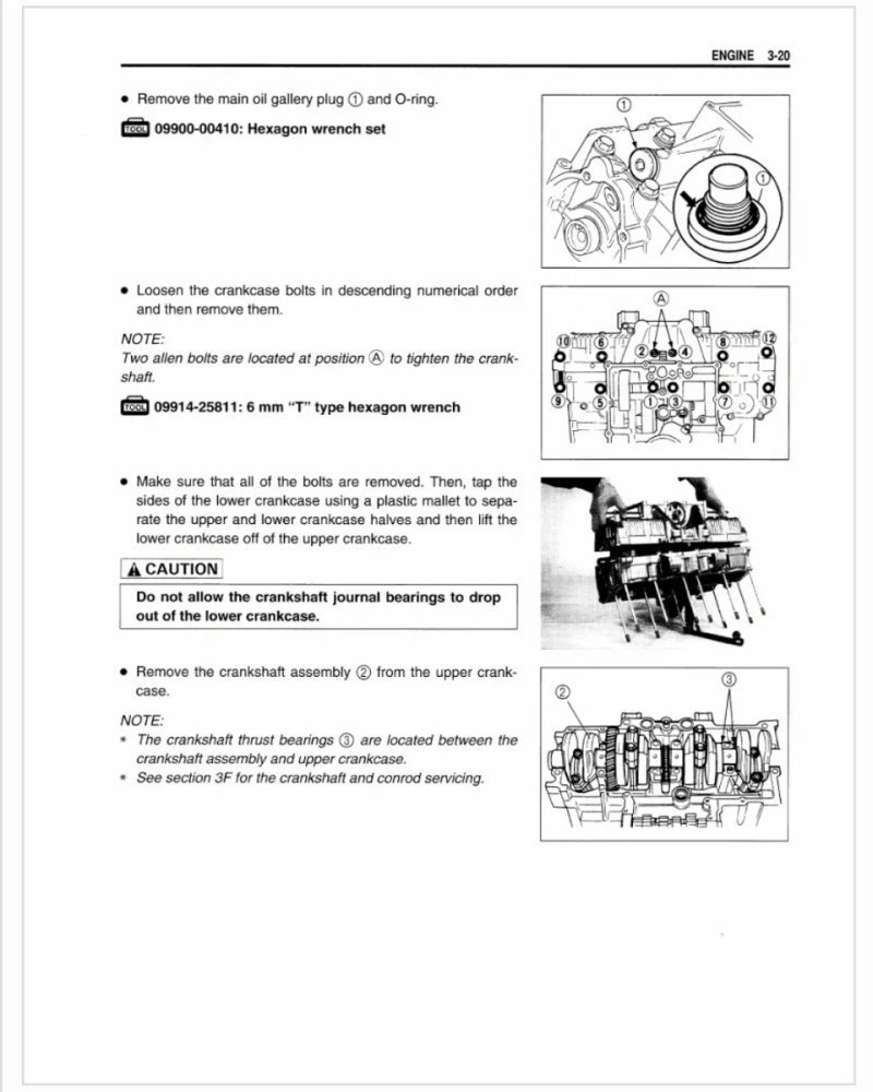 Manual de Taller Suzuki GSX750F 1999 a 2005 - Imagen 3
