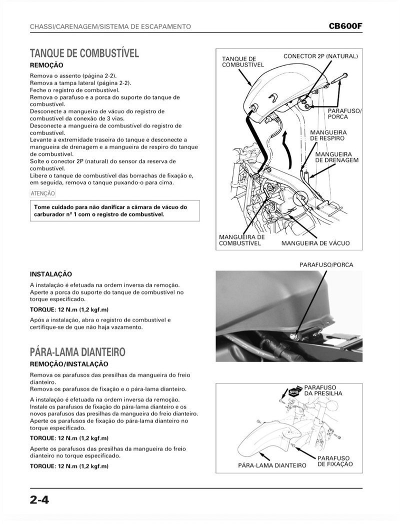 Manual de Taller Honda CB600F Hornet 2007 PC41 - Imagen 3