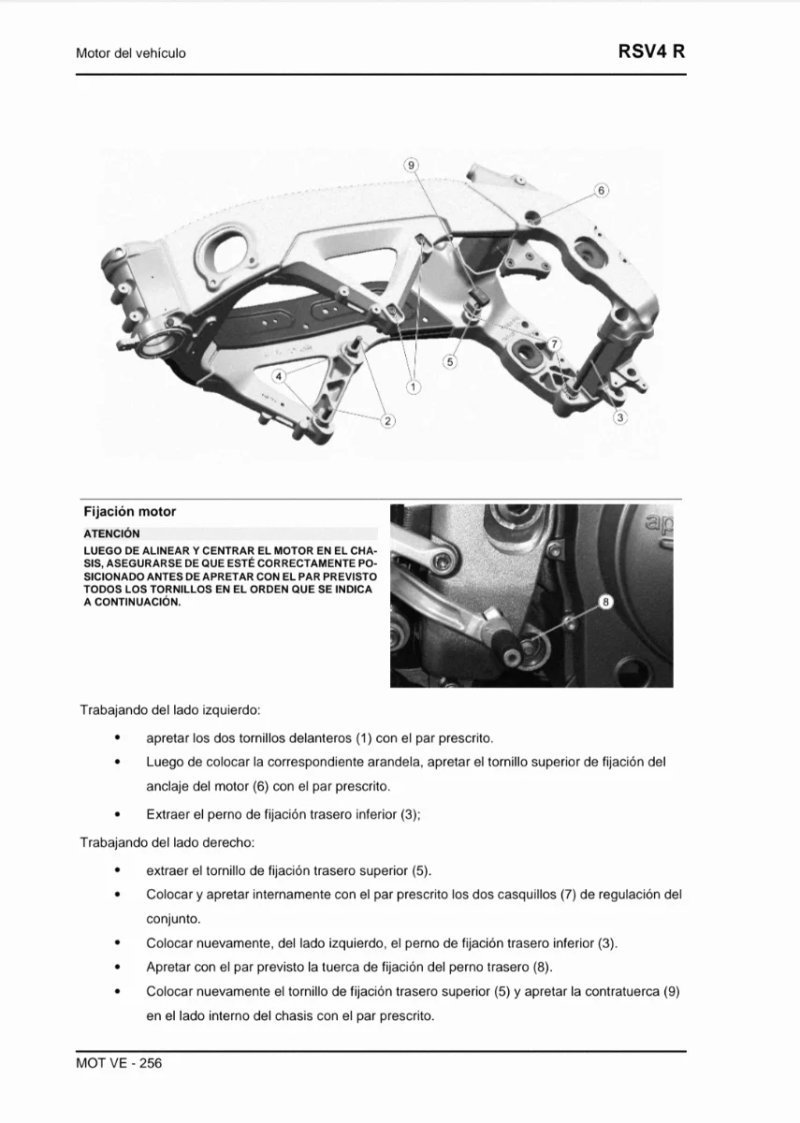 Manual de Taller Aprilia RSV 4 R 2009 - Imagen 3