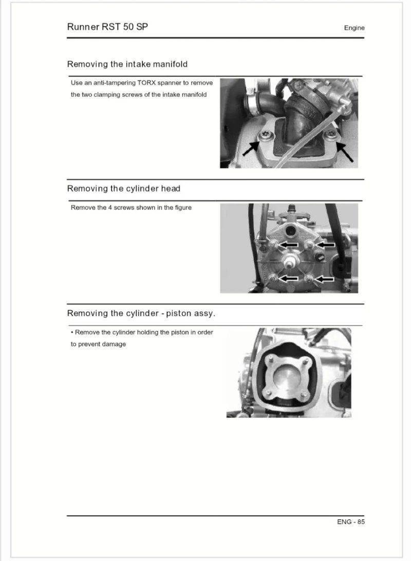 Manual de Taller Gilera Runner RST 50 SP - Imagen 3