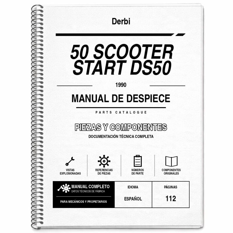 Portada de Despiece Derbi 50 Scooter Start DS50 (1990)