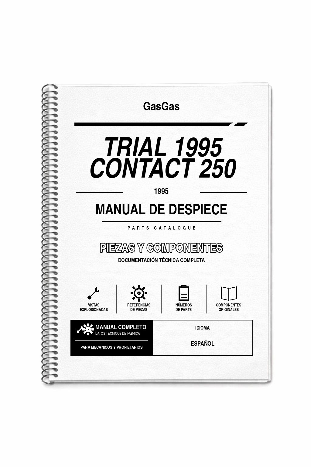 Portada de Despiece GasGas Trial 1995 Contact 250