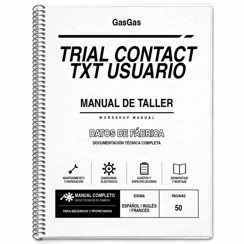 Portada de Manual de Taller GasGas Trial Contact TXT Usuario