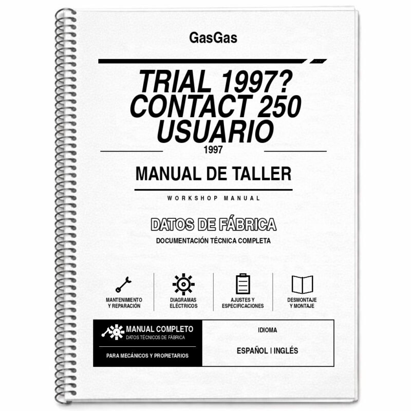 Portada de Manual de Taller GasGas Trial 1997? Contact 250 Usuario