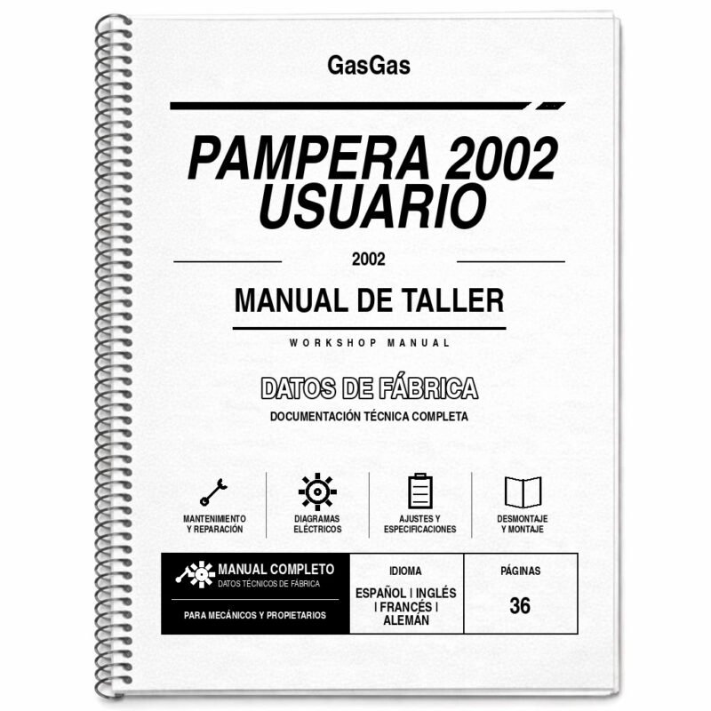 Portada de Manual de Taller GasGas Pampera 2002 Usuario