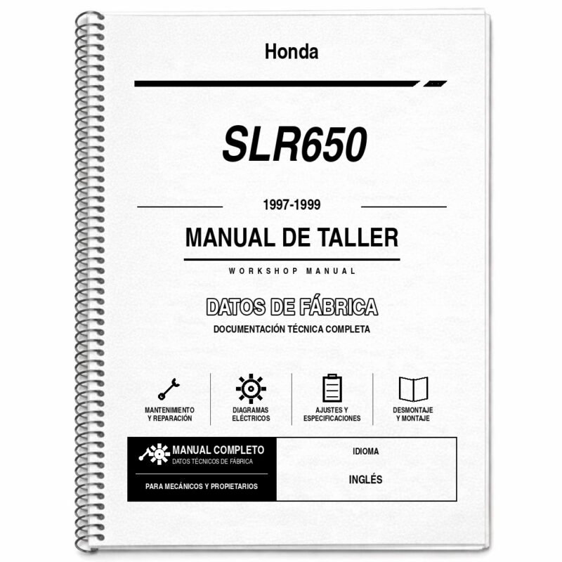 Portada de Manual de Taller Honda SLR650 (1997-1999)