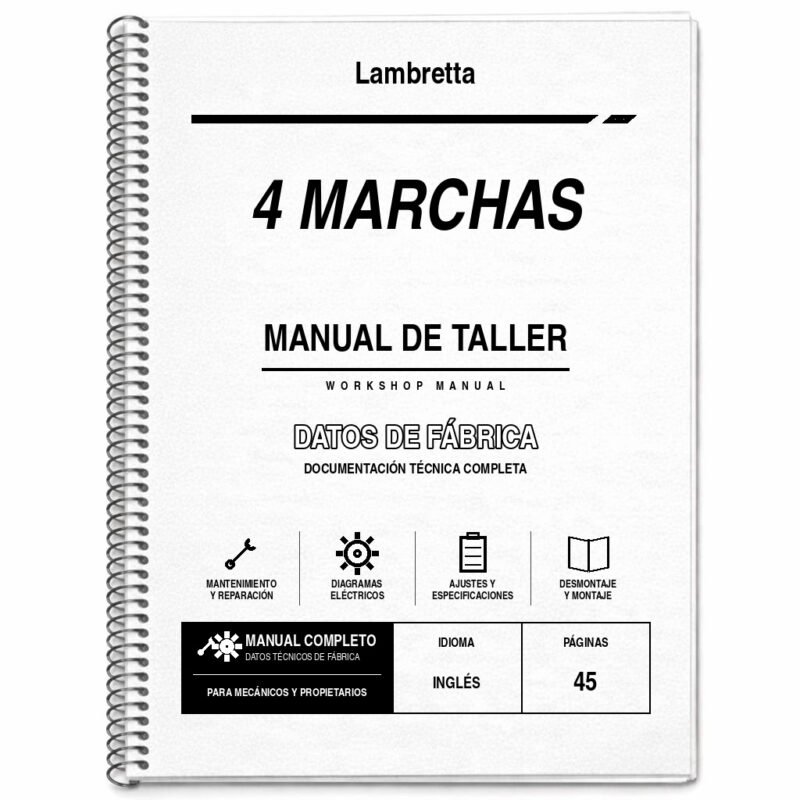 Portada de Manual de Taller Lambretta 4 Marchas