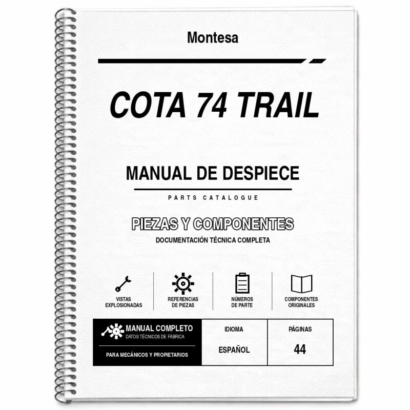 Portada de Despiece Montesa Cota 74 Trail