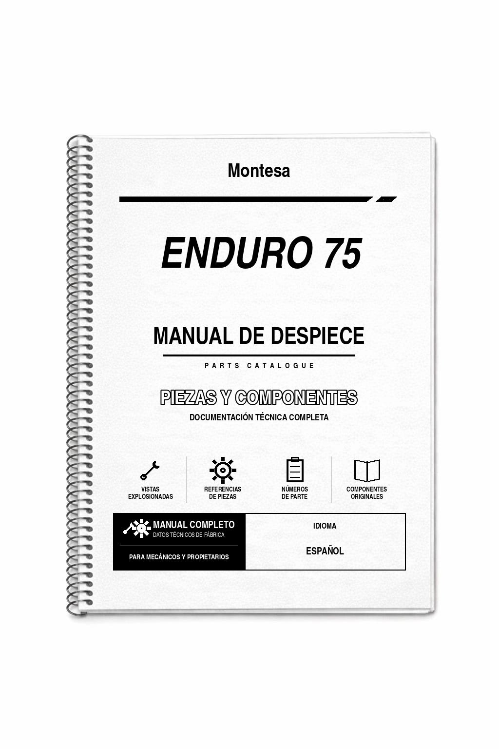 Portada de Despiece Montesa Enduro 75