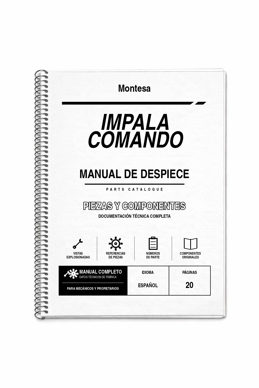 Portada de Despiece Montesa Impala Comando
