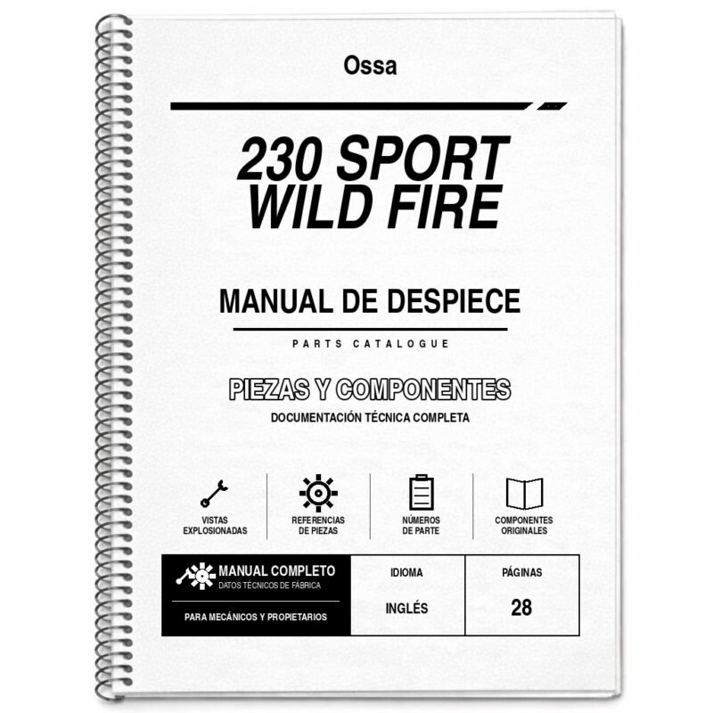 Portada de Despiece Ossa 230 Sport WILD FIRE