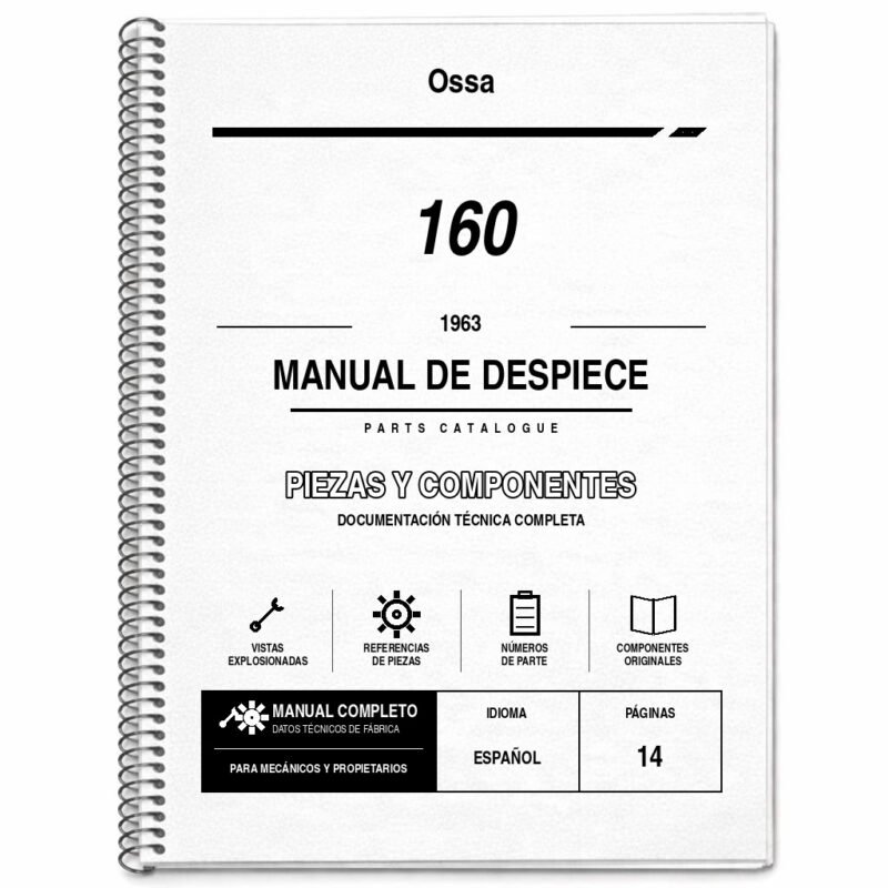 Portada de Despiece Ossa 160 (1963)