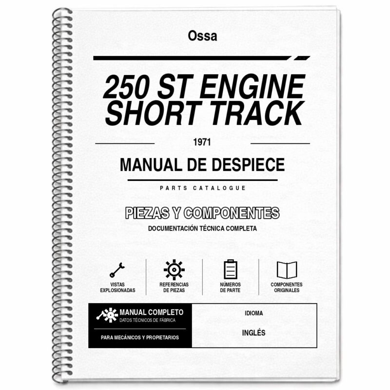 Portada de Despiece Ossa 250 ST Engine Short Track (1971)