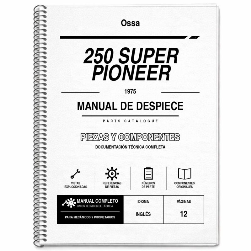 Portada de Despiece Ossa 250 Super Pioneer (1975)
