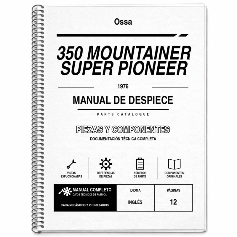 Portada de Despiece Ossa 350 Mountainer Super Pioneer (1976)
