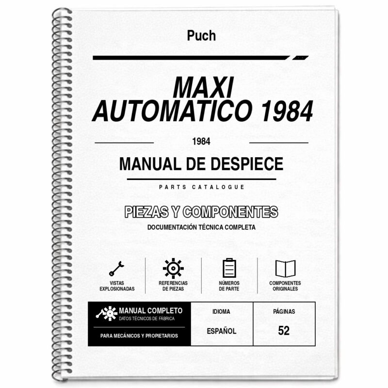Portada de Despiece Puch MAXI Automatico 1984