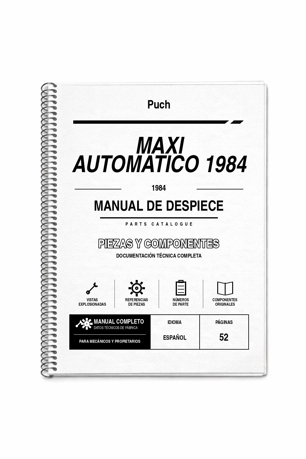 Portada de Despiece Puch MAXI Automatico 1984