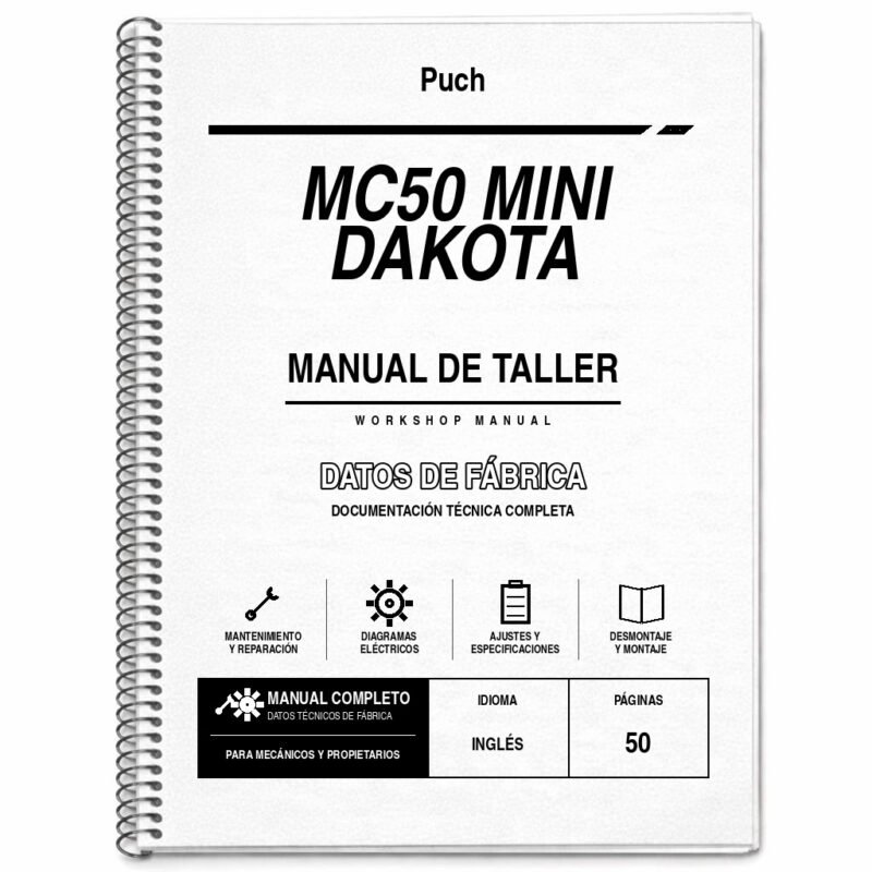 Portada de Manual de Taller Puch MC50 Mini Dakota