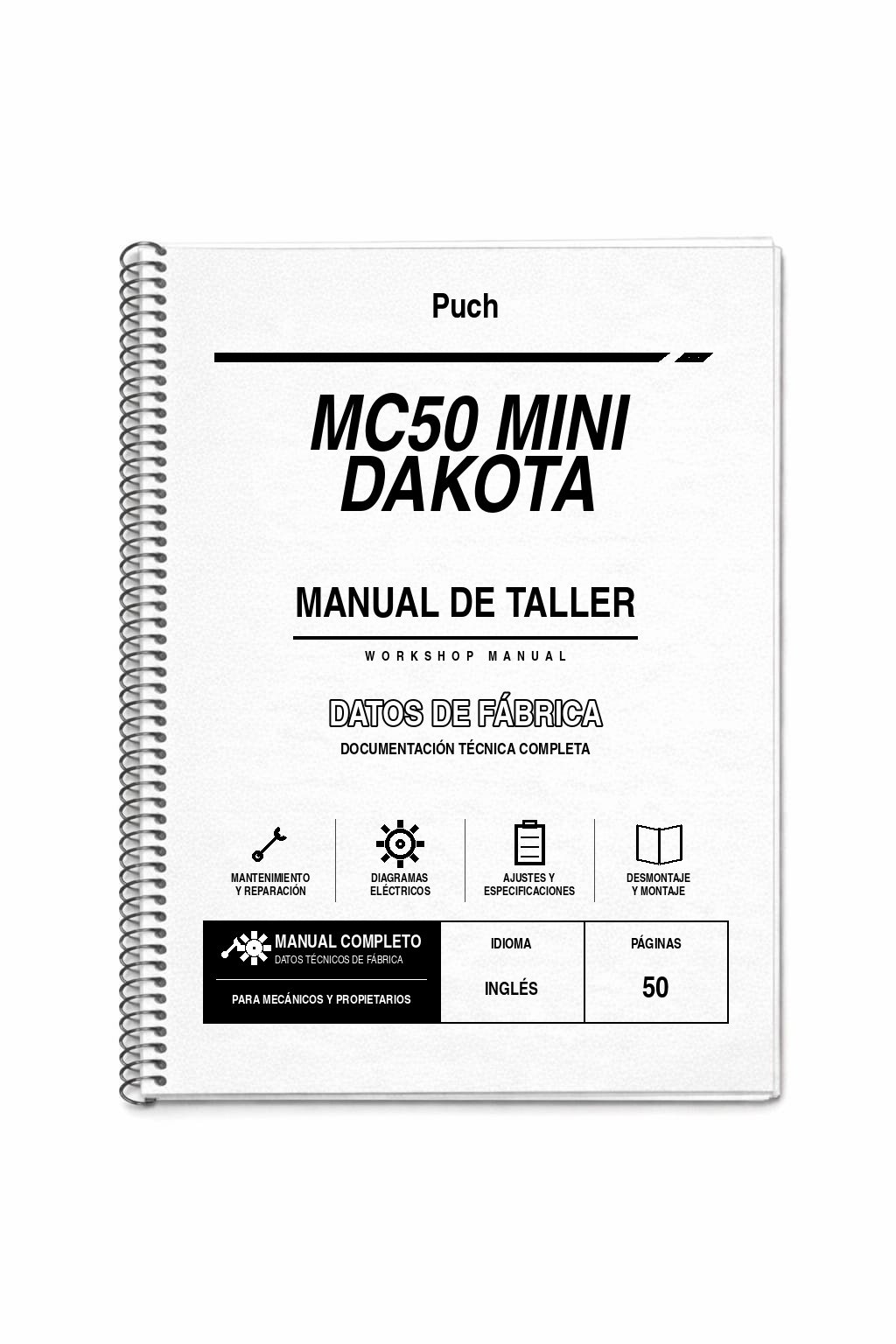 Portada de Manual de Taller Puch MC50 Mini Dakota