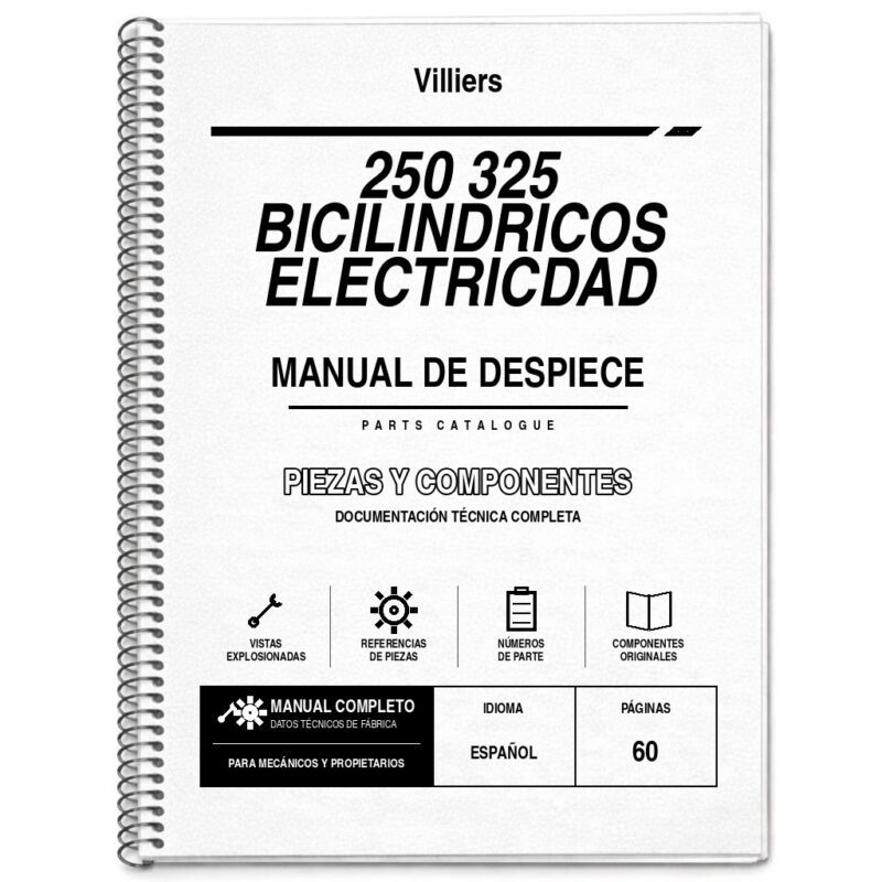 Portada de Despiece Villiers 250 325 Bicilindricos Electricdad