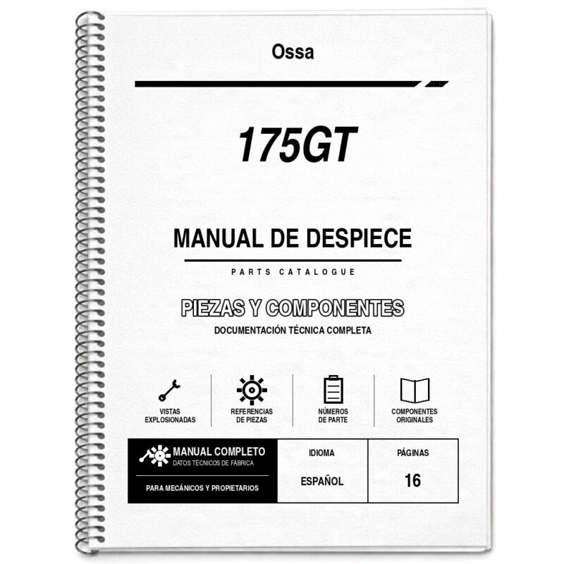 Portada de Despiece Ossa 175GT