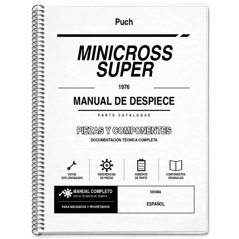 Portada de Despiece Puch Minicross Super (1976)