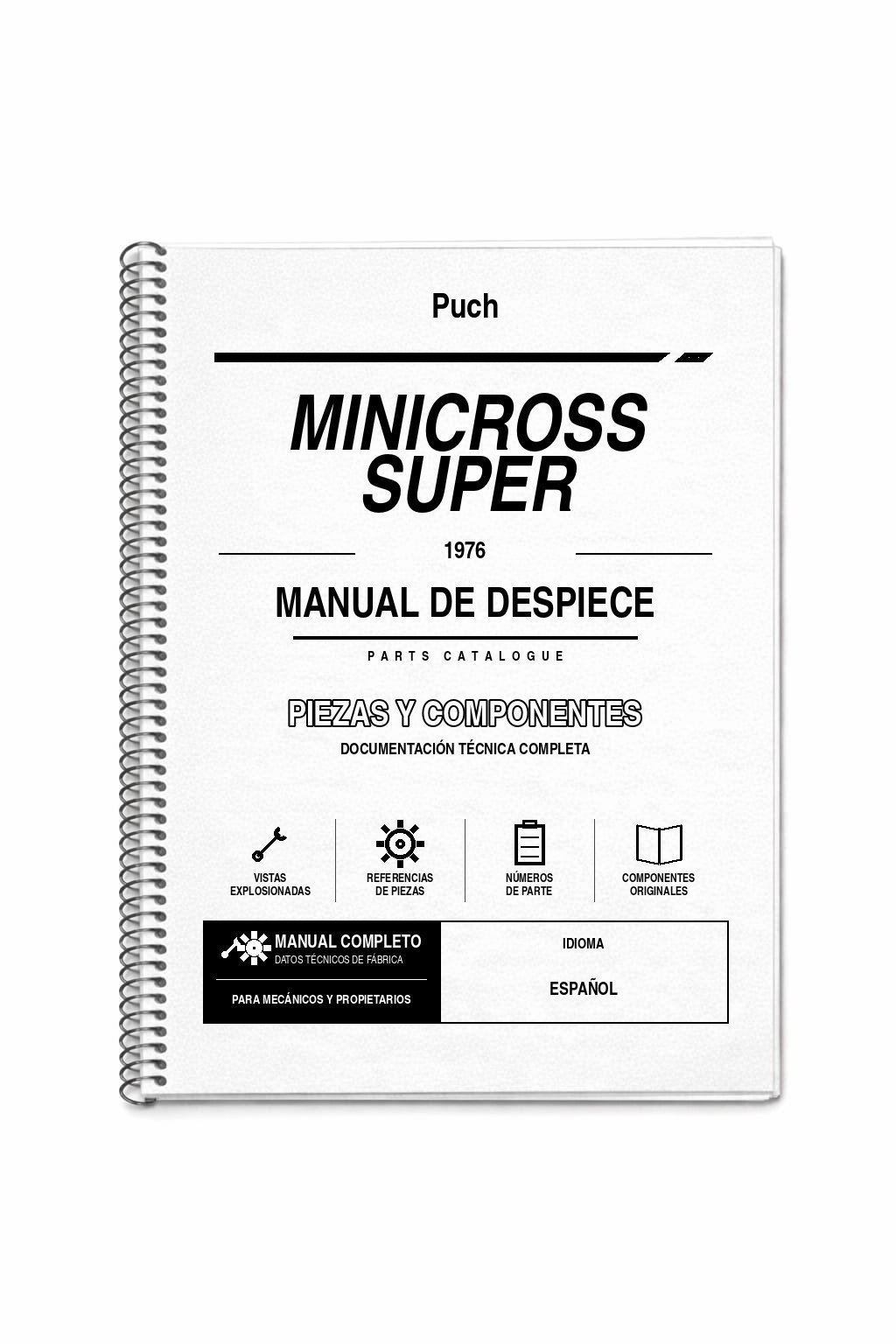 Portada de Despiece Puch Minicross Super (1976)