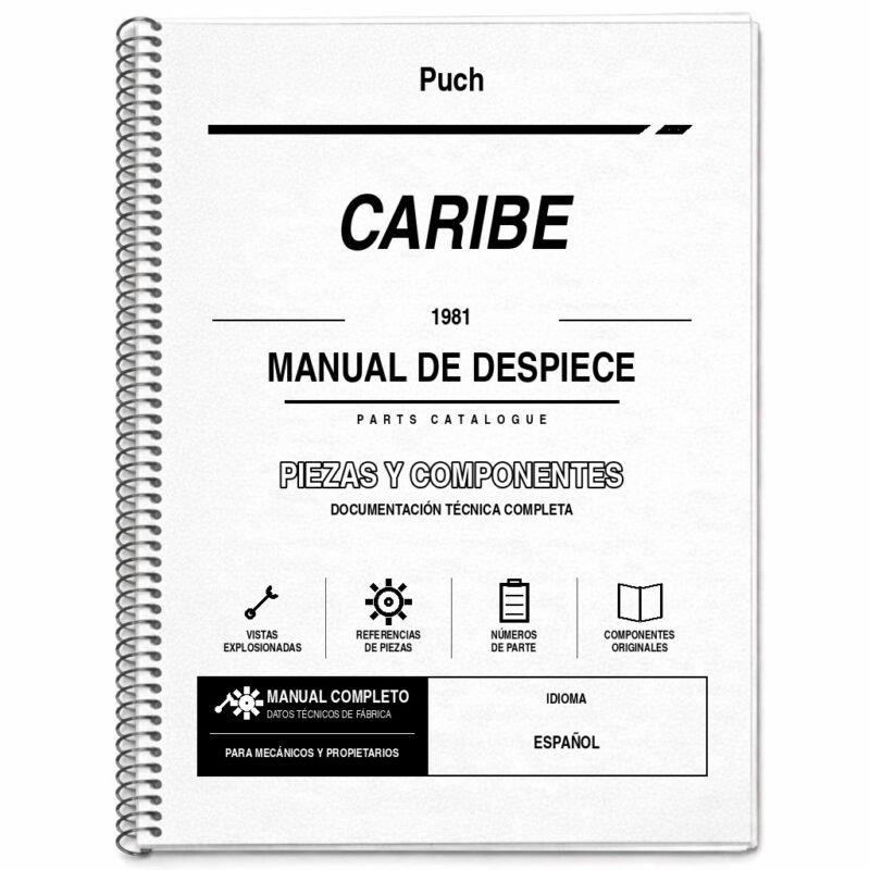 Portada de Despiece Puch Caribe (1981)