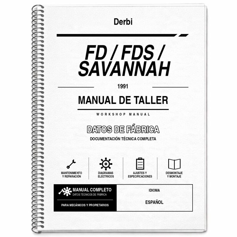 Portada de Manual de Taller Derbi FD / FDS / Savannah (1991)