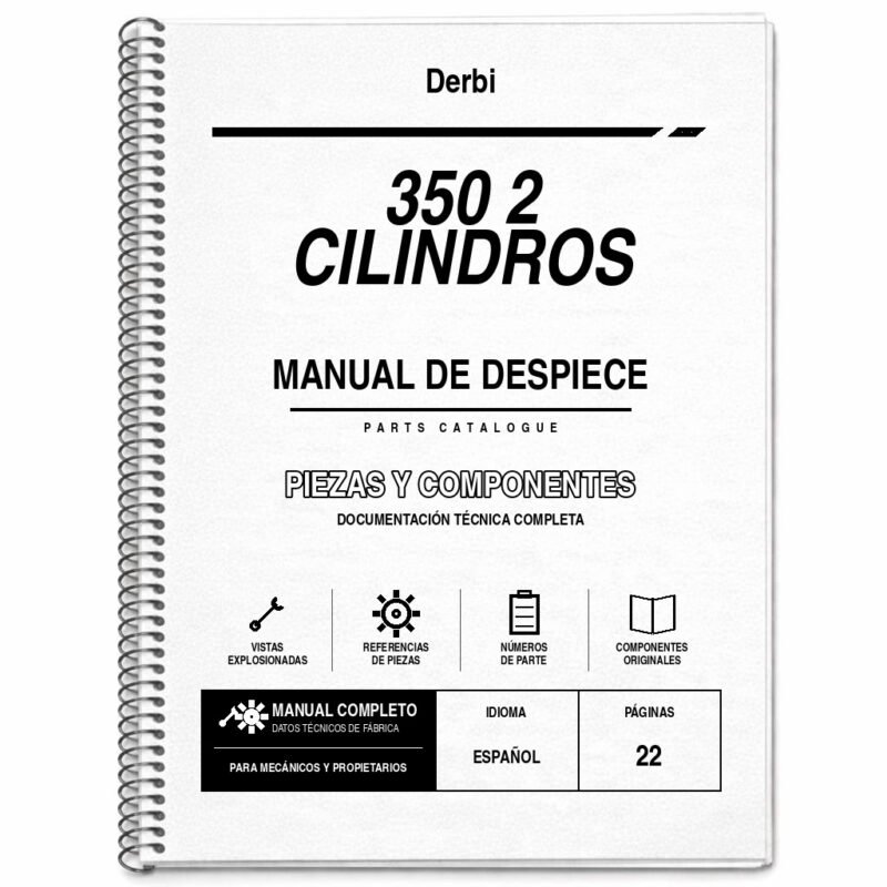 Portada de Despiece Derbi 350 2 Cilindros