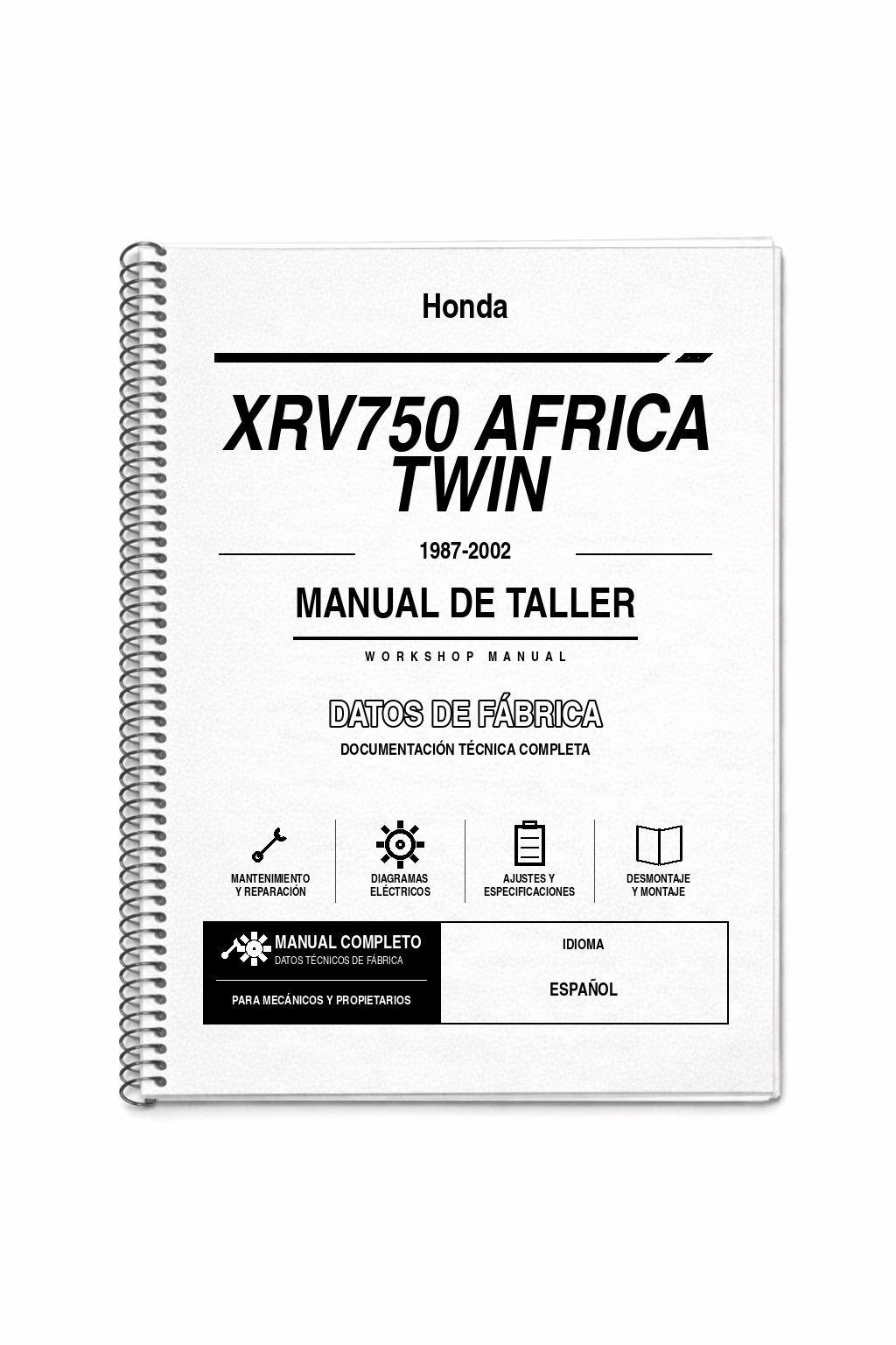 Portada de Manual de Taller Honda XRV750 Africa TWIN (1987-2002)