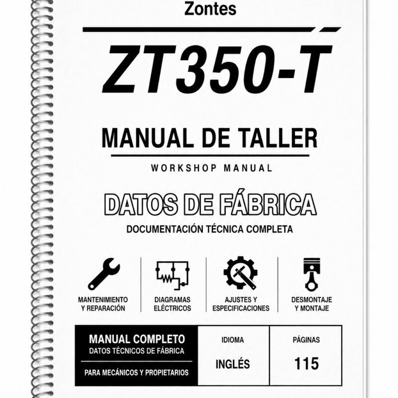 Portada de Manual de Taller Zontes ZT350-T