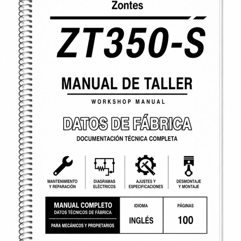 Portada de Manual de Taller Zontes ZT350-S