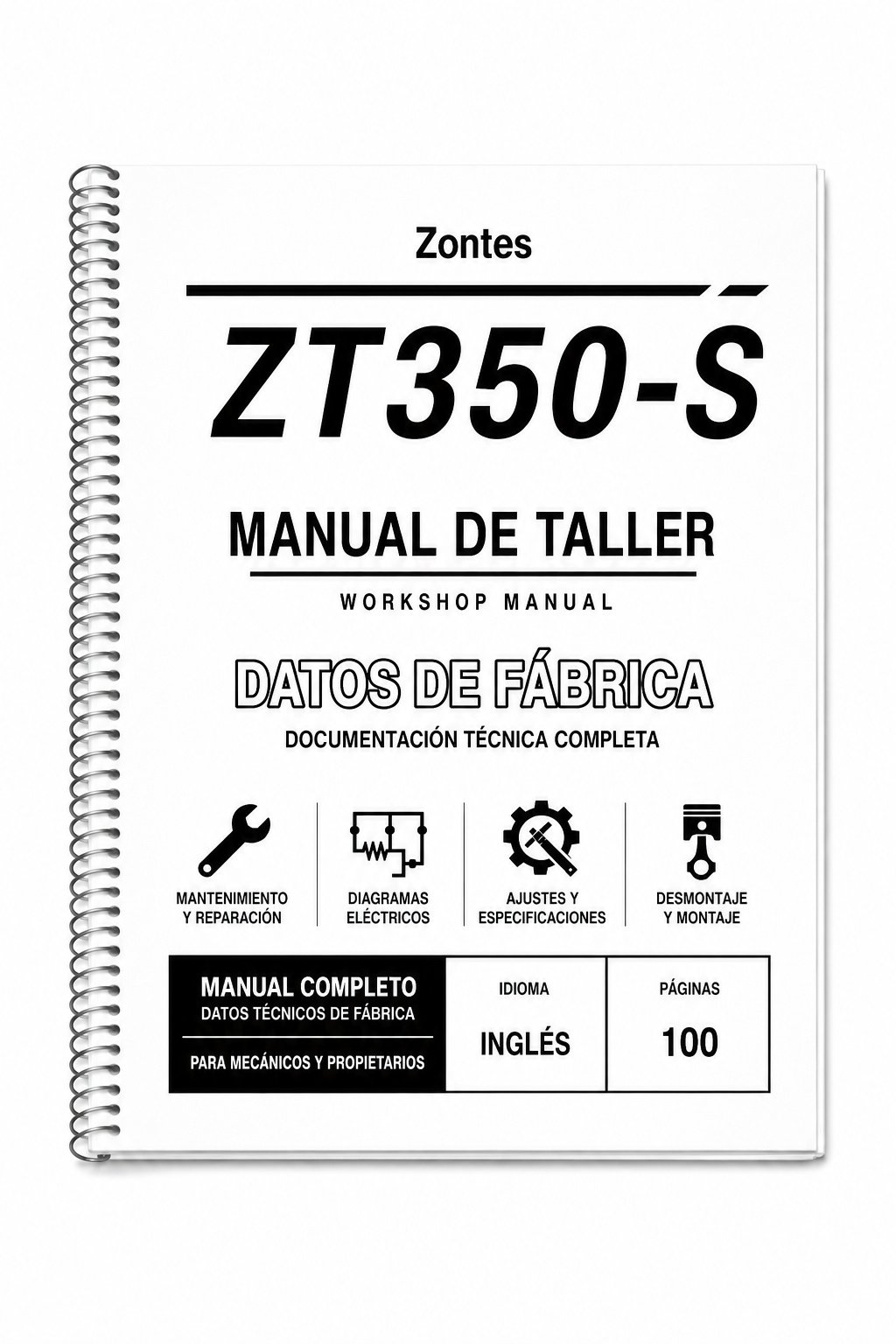 Portada de Manual de Taller Zontes ZT350-S